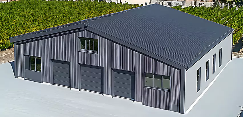 Corrugated Garage Roof Repair in Edmonds