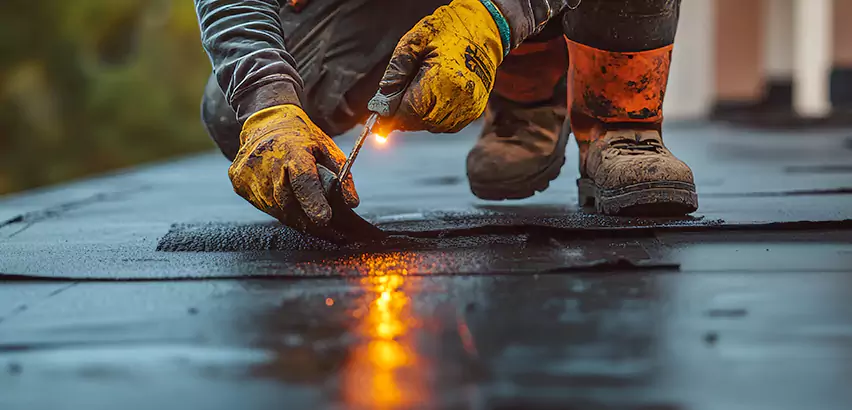 EPDM Roof Repair Tape Application in Edmonds