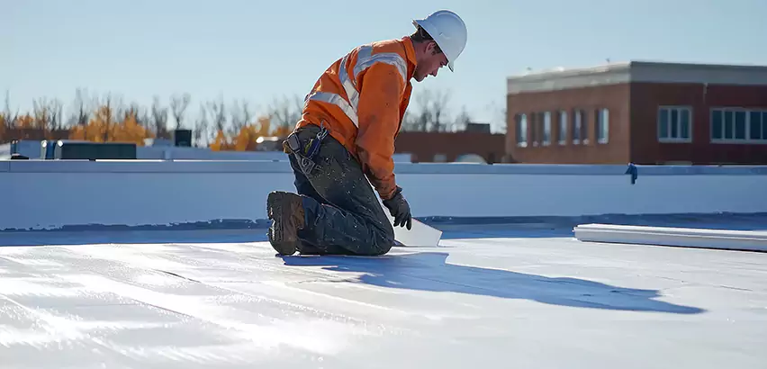 Flat Roof Drain Installation in Edmonds