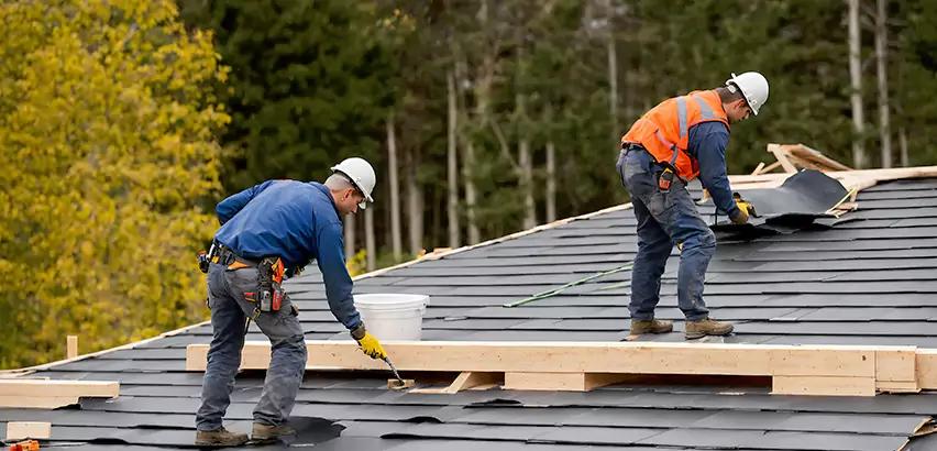 Garage Felt Roof Replacement in Edmonds