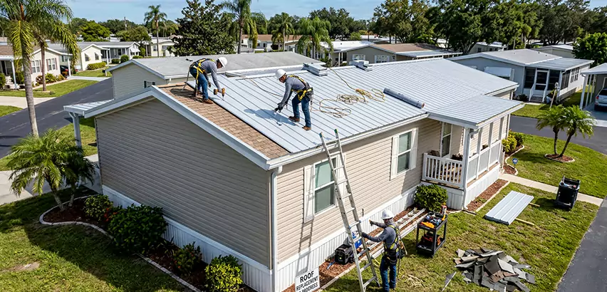 Mobile Home Metal Roof Replacement in Edmonds