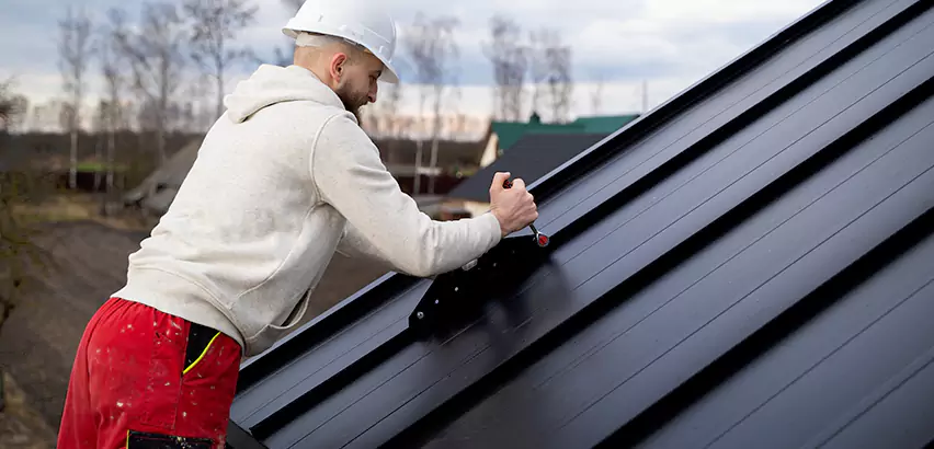 Tin Roof Ridge Cap Installation in Edmonds